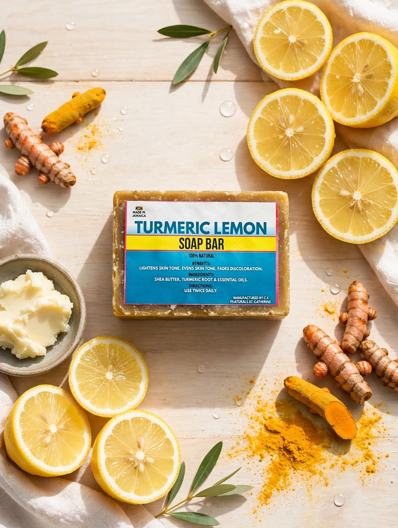 Turmeric Lemon Face Soap, 4oz