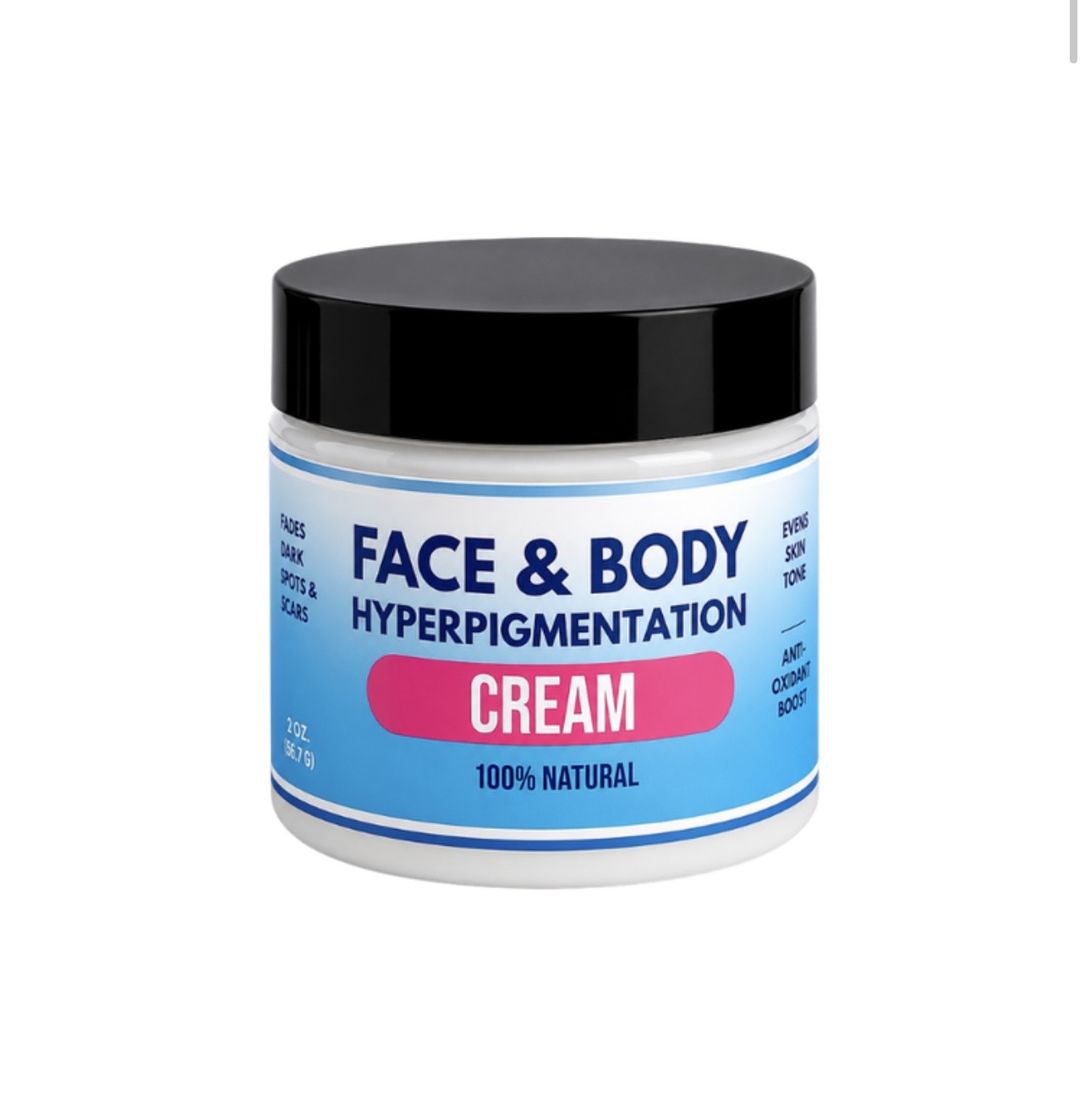 Face and body hyperpigmentation cream